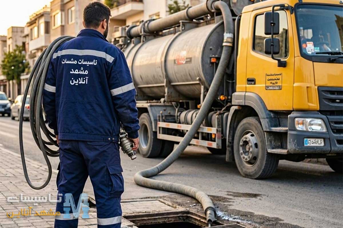 ماشین تانکر تخلیه چاه مشهد
